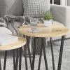 Kisasztal készlet 2 pcs Sonoma tölgy és Fekete