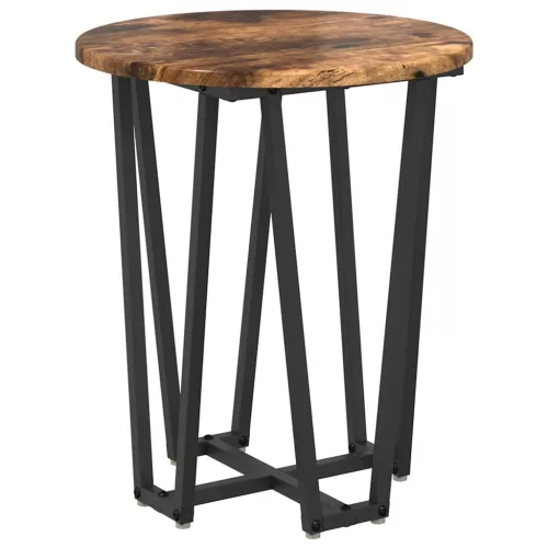 Kisasztal készlet 2 pcs Füstölt tölgy és Fekete