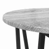 Kisasztal készlet 2 pcs Szürke sonoma és Fekete
