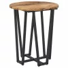 Kisasztal készlet 2 pcs Régi fa és fekete 50 x 50 x 50.5 cm