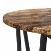 Kisasztal készlet 2 pcs Régi fa és fekete 50 x 50 x 50.5 cm