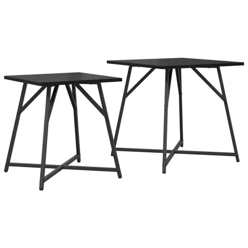 Kisasztal készlet 2 pcs Musta tammi 50 x 50 x 50 cm