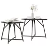 Kisasztal készlet 2 pcs Musta tammi 50 x 50 x 50 cm