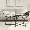 Kisasztal készlet 2 pcs Musta tammi 50 x 50 x 50 cm