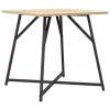 Kisasztal készlet 2 pcs Sonoma tölgy és Fekete 50 x 50 x 50 cm