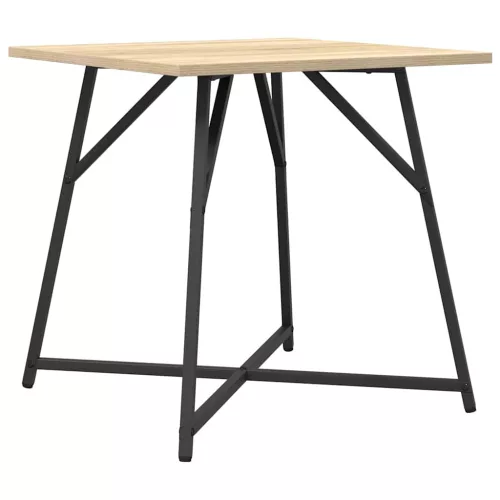 Kisasztal készlet 2 pcs Sonoma tölgy és Fekete 50 x 50 x 50 cm