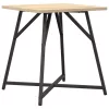 Kisasztal készlet 2 pcs Sonoma tölgy és Fekete 50 x 50 x 50 cm