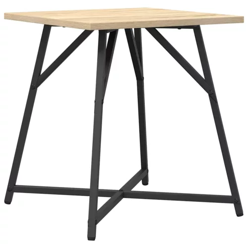 Kisasztal készlet 2 pcs Sonoma tölgy és Fekete 50 x 50 x 50 cm