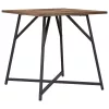 Kisasztal készlet 2 pcs Füstölt tölgy és Fekete 50 x 50 x 50 cm