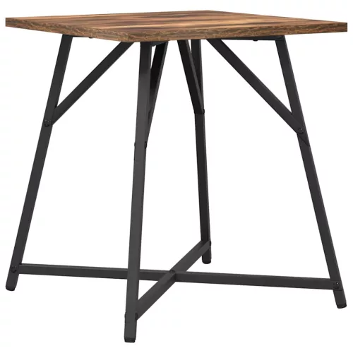 Kisasztal készlet 2 pcs Füstölt tölgy és Fekete 50 x 50 x 50 cm