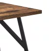 Kisasztal készlet 2 pcs Füstölt tölgy és Fekete 50 x 50 x 50 cm