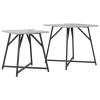 Kisasztal készlet 2 pcs Szürke sonoma és Fekete 50 x 50 x 50 cm