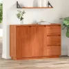 Széf fiókkal Barna 111 x 34 x 75 cm Tömör fenyőfa
