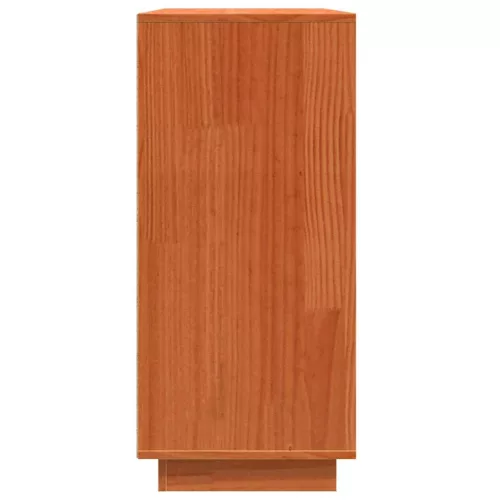 Széf fiókkal Barna 111 x 34 x 75 cm Tömör fenyőfa