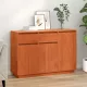 Széf fiókkal Viaszbarna 110 x 34 x 75 cm Tömör fenyőfa