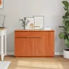 Széf fiókkal Viaszbarna 110 x 34 x 75 cm Tömör fenyőfa
