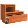Éjjeliszekrény 2 pcs Viaszbarna 60 x 34 x 51 cm Tömör fenyőfa