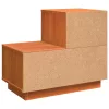 Éjjeliszekrény 2 pcs Viaszbarna 60 x 34 x 51 cm Tömör fenyőfa