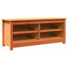 Cipőpad polcokkal Viaszbarna 110 x 38 x 45.5 cm Tömör fenyőfa