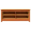 Cipőpad polcokkal Viaszbarna 110 x 38 x 45.5 cm Tömör fenyőfa
