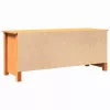Cipőpad polcokkal Viaszbarna 110 x 38 x 45.5 cm Tömör fenyőfa