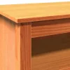 Cipőpad polcokkal Viaszbarna 110 x 38 x 45.5 cm Tömör fenyőfa