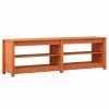 Cipőpad polcokkal Viaszbarna 160 x 36.5 x 50 cm Tömör fenyőfa