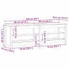 Cipőpad polcokkal Viaszbarna 160 x 36.5 x 50 cm Tömör fenyőfa