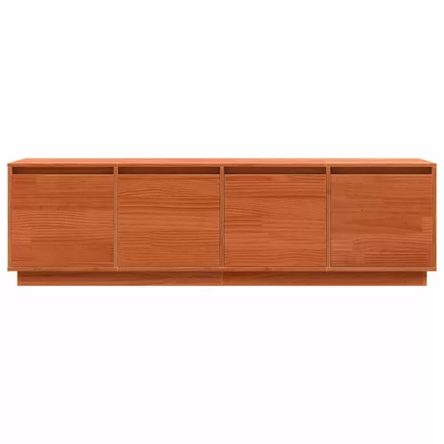 TV szekrény Barna 156 x 37 x 45 cm Tömör fenyőfa