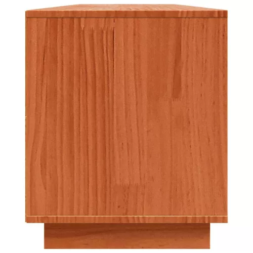 TV szekrény Barna 156 x 37 x 45 cm Tömör fenyőfa