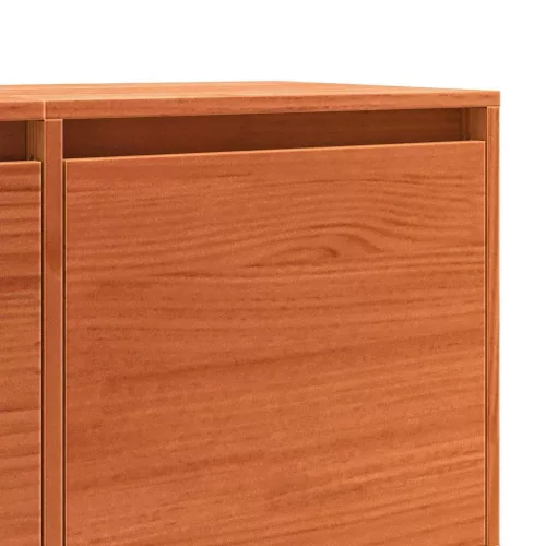 TV szekrény Barna 156 x 37 x 45 cm Tömör fenyőfa