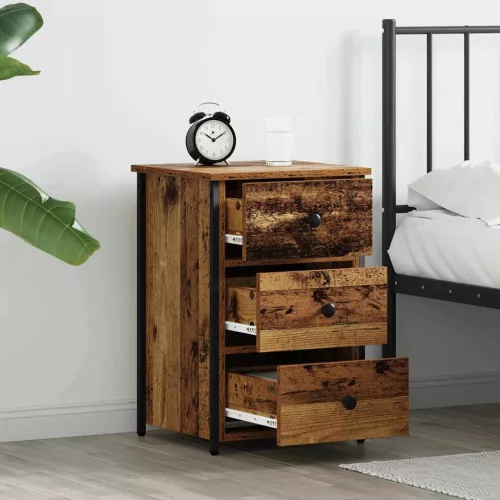 Éjjeliszekrény fiókkal 2 pcs Régi fa