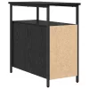 Éjjeliszekrény 2 pcs Musta tammi 30 x 60 x 60 cm Faanyag