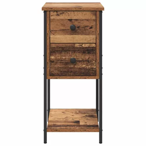 Éjjeliszekrény fiókkal 2 pcs Régi fa 32 x 42 x 70 cm Faanyag