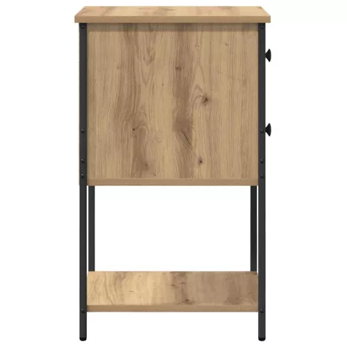 Éjjeliszekrény fiókkal kézműves tölgy 32 x 42 x 70 cm Faanyag
