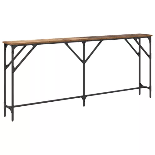 Konzolasztal Öreg fa 180 x 23 x 75 cm Műgyantás fa és fém