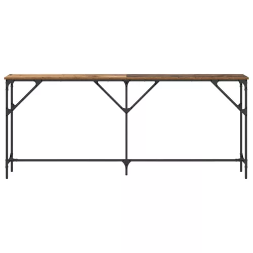 Konzolasztal Öreg fa 180 x 23 x 75 cm Műgyantás fa és fém