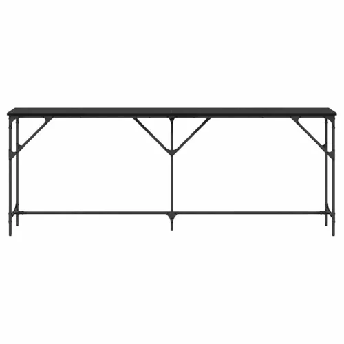 Konzolasztal Musta tammi 200 x 29 x 75 cm Műgyantás fa és fém