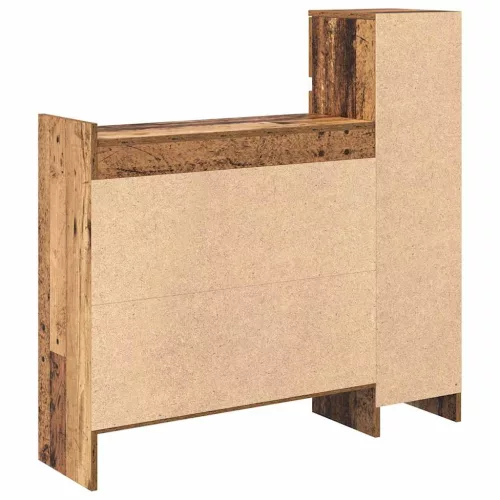 Cipősszekrény fiókkal Régi fa 100.5 x 28 x 100 cm Faanyag
