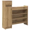 Cipősszekrény kézműves tölgy 100.5 x 28 x 100 cm Faanyag