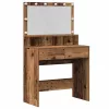 Öltözködőasztal fiókkal Régi fa 80 x 41 x 134,5 cm Faanyag