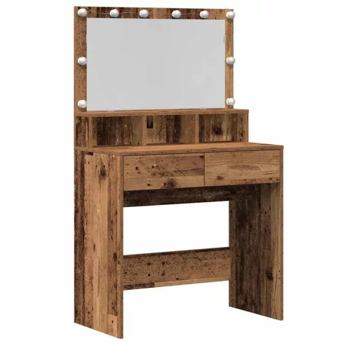 Öltözködőasztal fiókkal Régi fa 80 x 41 x 134,5 cm Faanyag