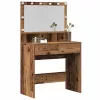 Öltözködőasztal fiókkal Régi fa 80 x 41 x 134,5 cm Faanyag
