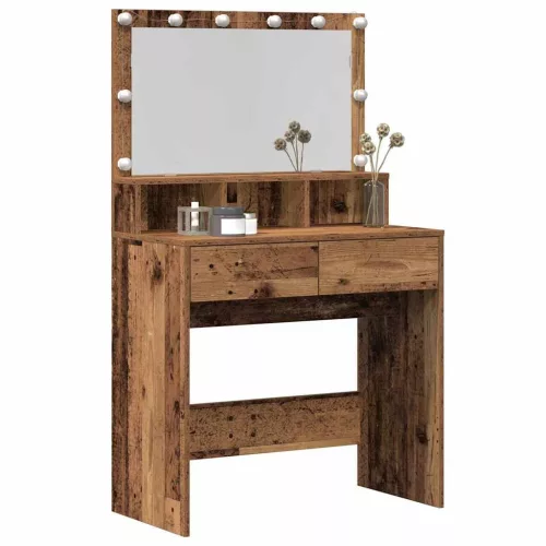 Öltözködőasztal fiókkal Régi fa 80 x 41 x 134,5 cm Faanyag