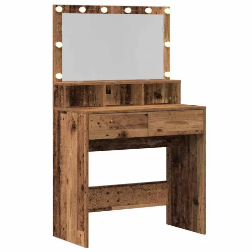 Öltözködőasztal fiókkal Régi fa 80 x 41 x 134,5 cm Faanyag