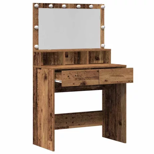 Öltözködőasztal fiókkal Régi fa 80 x 41 x 134,5 cm Faanyag
