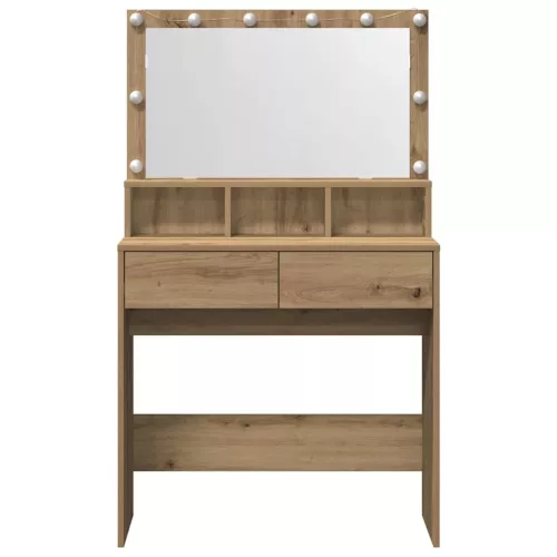 Öltözködőasztal kézműves tölgy 80 x 41 x 134,5 cm Faanyag