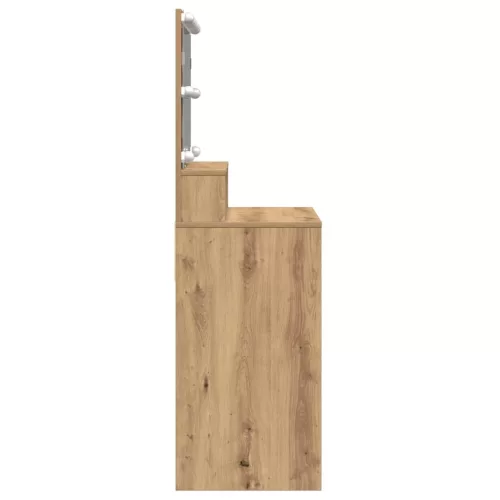 Öltözködőasztal kézműves tölgy 80 x 41 x 134,5 cm Faanyag