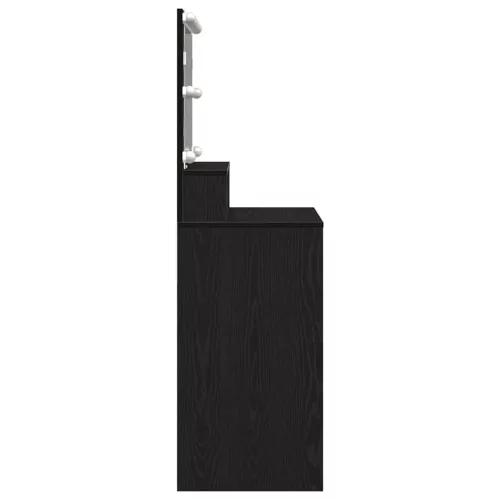 Öltözködőasztal fiókkal Musta tammi 80 x 41 x 134,5 cm Faanyag