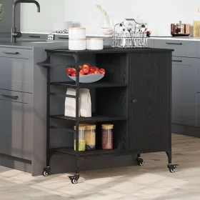 Konyhai kocsi Musta tammi 87.5 x 38.5 x 84.5 cm Faanyag